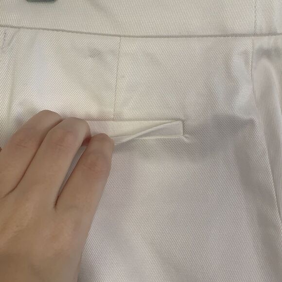 Per Se NWT white wire with slit slacks - Picture 9 of 12
